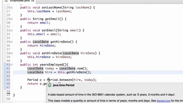 EmployeeInstanceMethods смотреть онлайн