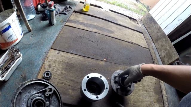 Часть 3. Широкое автомобильное колесо на мотоцикл днепр. Чоппер днепр. смотреть онлайн