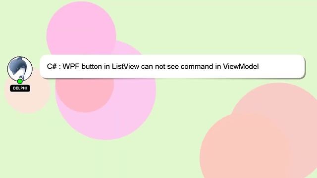 C# : WPF button in ListView can not see command in ViewModel смотреть онлайн