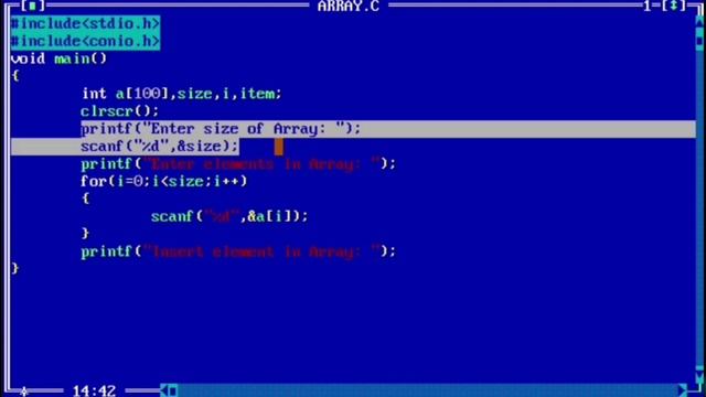 c program to insert element at ending position of array | learn coding смотреть онлайн