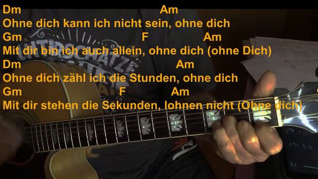 Rammstein Ohne Dich - Akustik Cover - Akkorde und Text смотреть онлайн