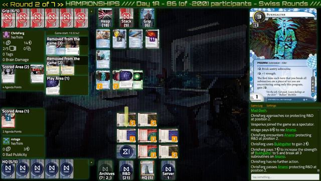 2021 Netrunner World Championship Day 1A - part 1 смотреть онлайн