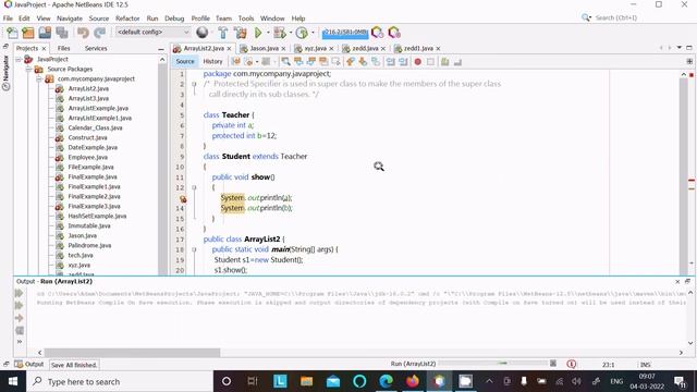 How to use protected specifier in java смотреть онлайн