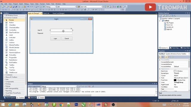 Belajar VB.Net | Membuat Form Login dengan mudah menggunakan SQL Server dan Encryption MD5 | Part 4 смотреть онлайн
