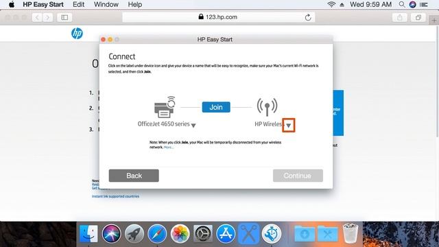 Установка принтера HP с использованием беспроводного подключения и HP Easy Start в macOS смотреть онлайн