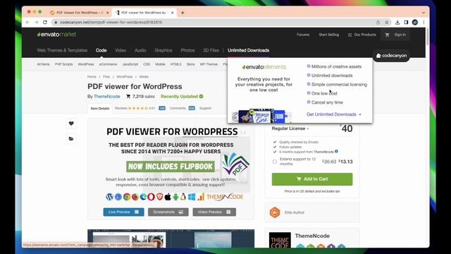 #1 World Class PDF Viewer with Flipbook Plugin for WordPress || #ThemeNcodeFlipbook || смотреть онлайн