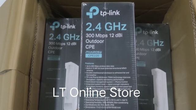 TP Link CPE220 2.4GHz 300Mbps 12dBi Outdoor Access Point tplink accesspoint