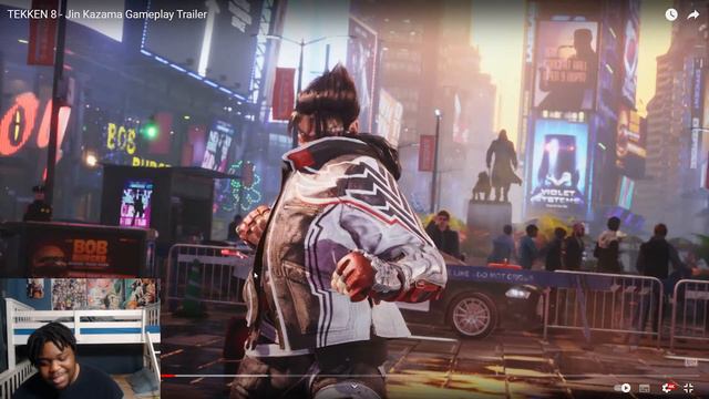 HE'S FINALLY HERE!! JIN KAZAMA Tekken 8 Trailer REACTIONS смотреть онлайн