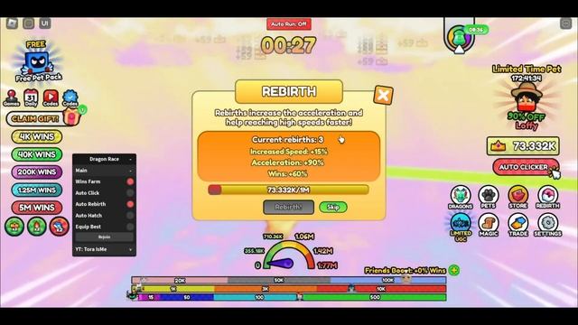 [FREE UGC LIMITED] Dragon Race Script • Auto Farm [Roblox] смотреть онлайн