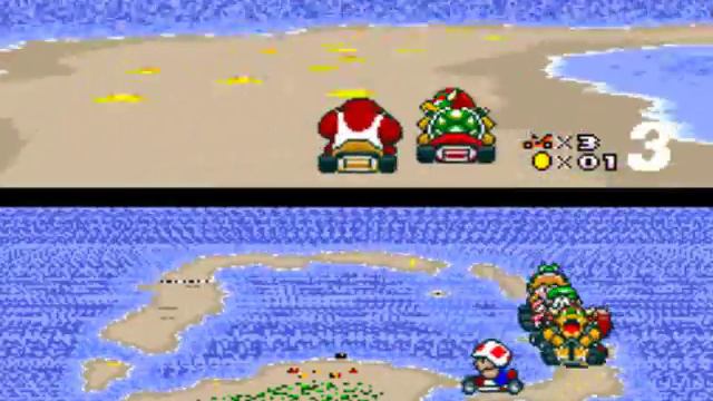 Super Mario Kart - Super Nintendo - Detonado nas 100cc, com o Donkey Kong Jr смотреть онлайн