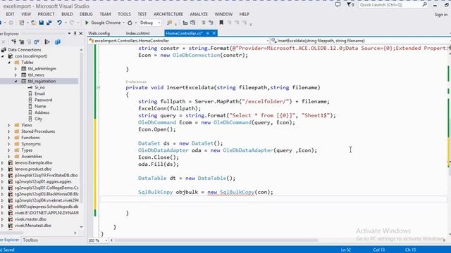 How to import data from excel file to sql server database in asp.net mvc смотреть онлайн