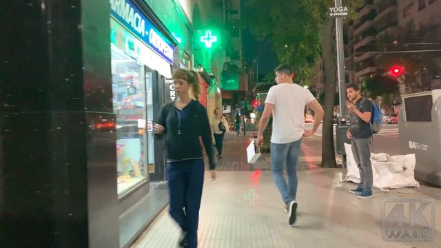 【4K】WALK  BUENOS AIRES 4k Video At Night SLOW TV Travel Vlog