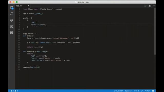 Flask API Language Translations (i18n) | Python Multilingual App смотреть онлайн