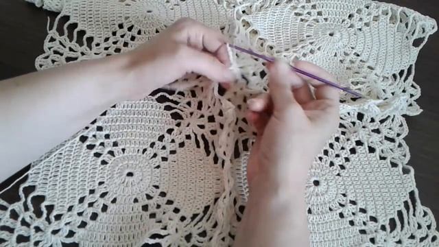 Квадратный мотив крючком. Часть 3. Соединяем мотивы. смотреть онлайн