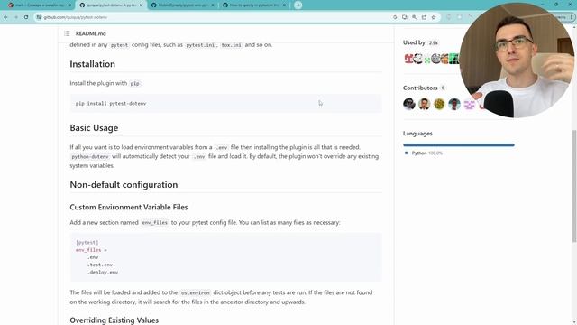 Pytest #7: Подмена переменных окружения с Pytest-dotenv