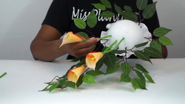 DIY Peach Blossom Cascading Wedding Bouquet | DIY Wedding Decor | DIY Tutorial смотреть онлайн