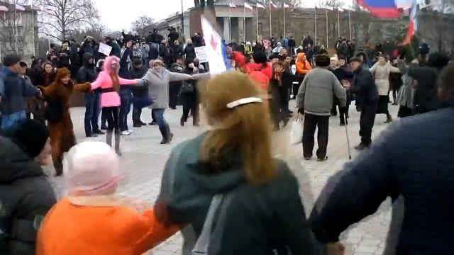 Симферополь 09.03.14. Крым за референдум. Фестиваль "Крымская весна". смотреть онлайн