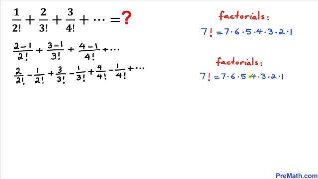 HOW SMART ARE YOU? | Find the SUM of the infinite series with fractions and factorials смотреть онлайн
