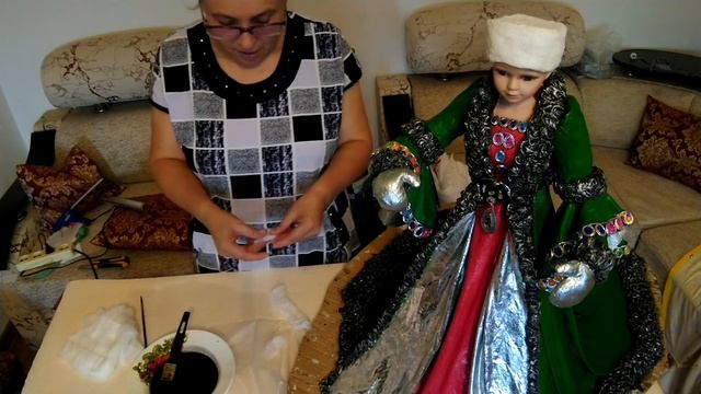 Большая Снегурочка. Мастер класс. Завершение. смотреть онлайн