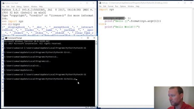 Python Basics Command Line Hello смотреть онлайн