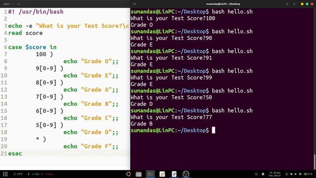 13 | How the CASE-ESAC Statements works with RANGES in BASH SHELL Script смотреть онлайн