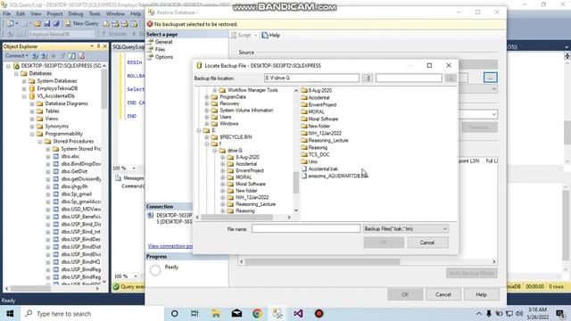How to Restore DataBase in Sql Server 2012|| How to Restore DataBase Backup or bak file смотреть онлайн