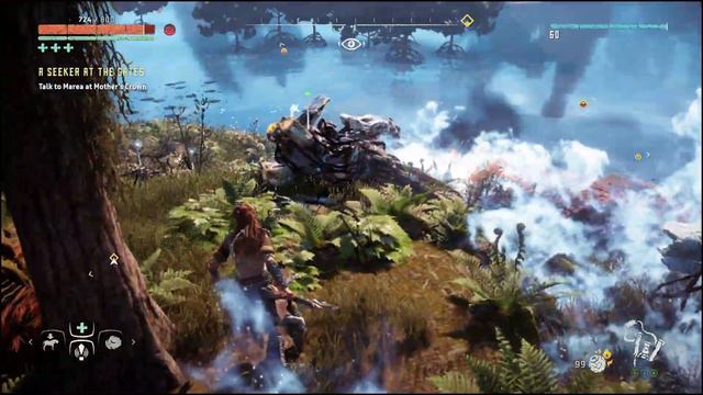 Horizon Zero Dawn Complete Edition frozen wilds, ultra Graphics game play on RTX 2070 super. смотреть онлайн