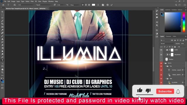 2023 Photoshop Club Flyer Design Photoshop Tutorial смотреть онлайн