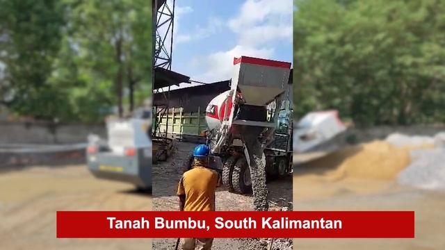 Daswell Self Loading Concrete Mixer in Indonesia смотреть онлайн