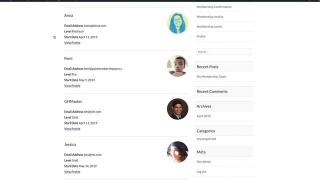 Member Directory & Profile Add On | Paid Memberships Pro смотреть онлайн