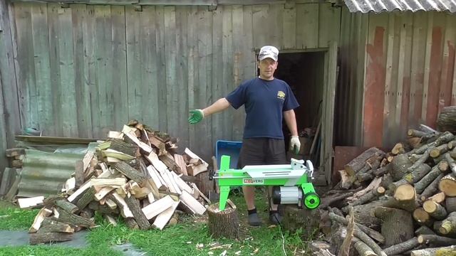 Легкая заготовка дров к зиме. Гидравлический дровокол с электроприводом REDVERG RD-LS25-52E