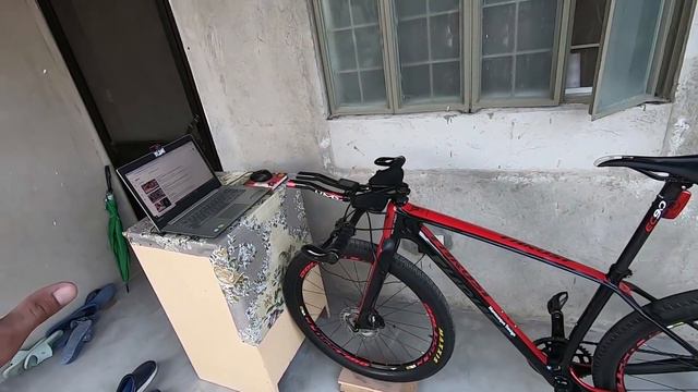 MY INDOOR BIKE TRAINER FOR BIKE TRAINING AT HOME DUE TO LOCKDOWN смотреть онлайн