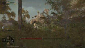 Elden Ring: Первый шаг - Всадник защитник святого древа как победить в начале игры.