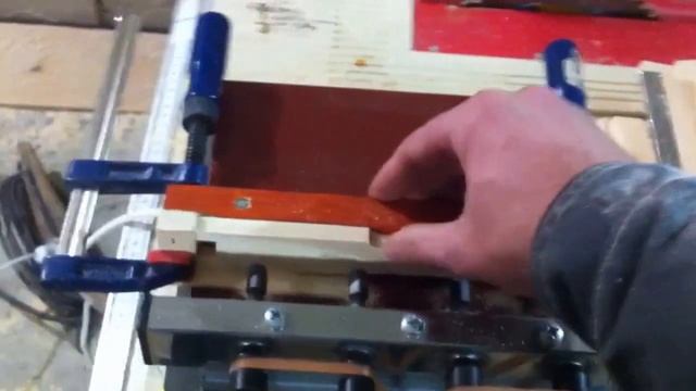 Изготовление рамок на 230, сверлим боковые планки смотреть онлайн