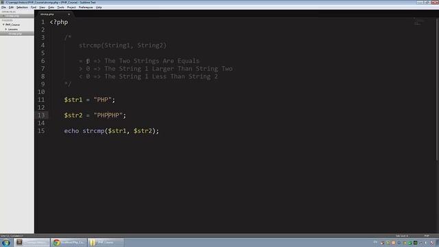 [ PHP 5 In Arabic ] #58 - String Functions - Strcmp, StrnCmp, StrRev смотреть онлайн