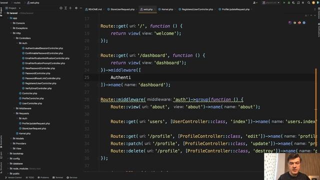 New in Laravel 10.9: Middleware Classes with Static using() Methods смотреть онлайн