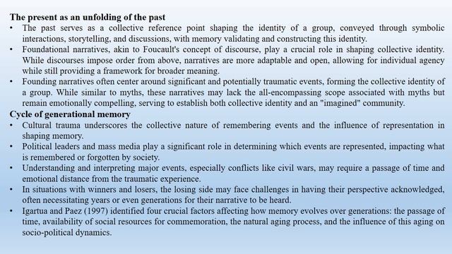 Ron Eyerman's "The Past in the Present Culture and the Transmission of Memory" (Summary) смотреть онлайн