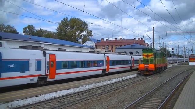 РЖД ЭП20-016 с поездом "Стриж" Нижний Новгород - Москва смотреть онлайн