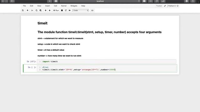 List Vs Set Performance #timeit смотреть онлайн