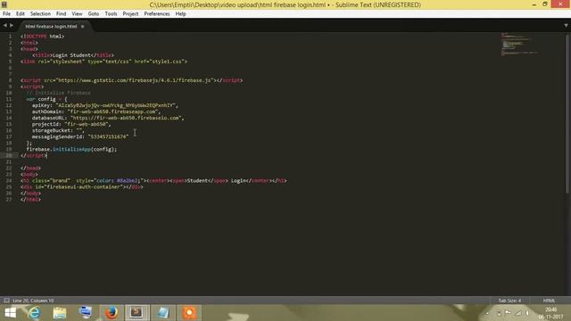 Firebase EmailAuth WebApp смотреть онлайн