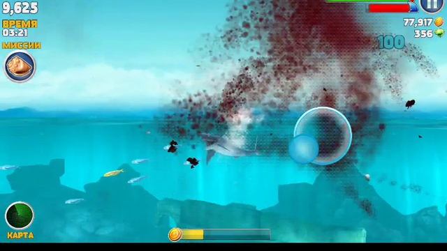 Обзор игры Hungry Shark с Крокодилом!!! смотреть онлайн