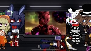 Fnaf 1 + Puppet react to Error 404 || Alastors Game Collab || 1/6 || GL2