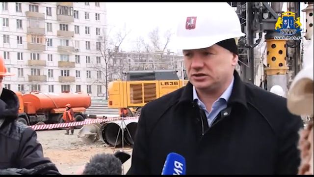 Марат Хуснуллин на строительстве ст. Фонвизинская