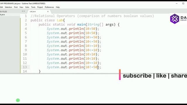 Relational Operators ( != ) In #Java | Relational Programs | Core Java Programs with Output | #Java смотреть онлайн