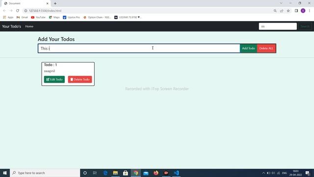 Todo website using HTML, CSS , JavaScript and Bootstrap with Source Code смотреть онлайн