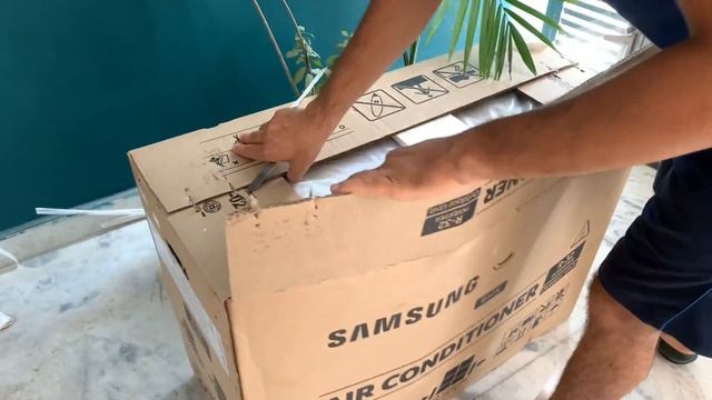 Samsung Air Conditioner 2021 1.5 ton 3 star inverter split AC Unboxing #Samsung #AC смотреть онлайн