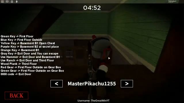 Roblox Piggy All Key Location Escape Green Red Yellow Orange Purple Gray Key Hammer Wrench Gear Cod смотреть онлайн