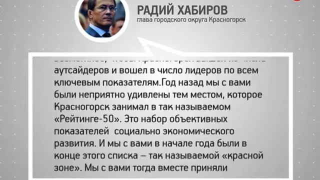 КРТВ. Цитата из Отчёта главы городского округа Красногорск смотреть онлайн