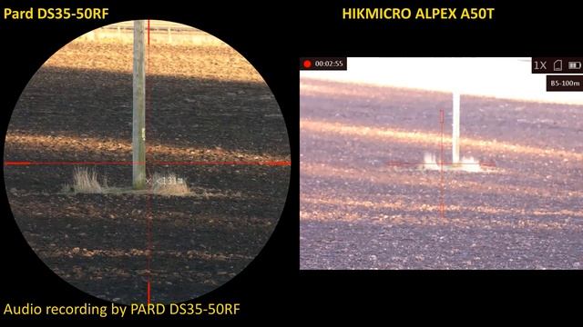 Comparing the PARD DS35-50RF, HIKMICRO Alpex A50T and PARD DS35-70RF -by day (pt.1/2) смотреть онлайн