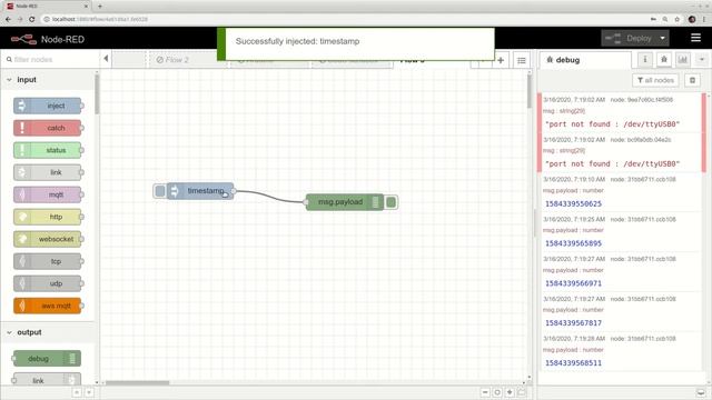 Základy IoT - Node-RED - 1. spustenie, ukážka смотреть онлайн